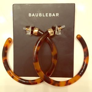 Baublebar Tortoise Shell Resin Hoops